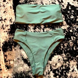 High-waisted Bandeau Bikini - Size S